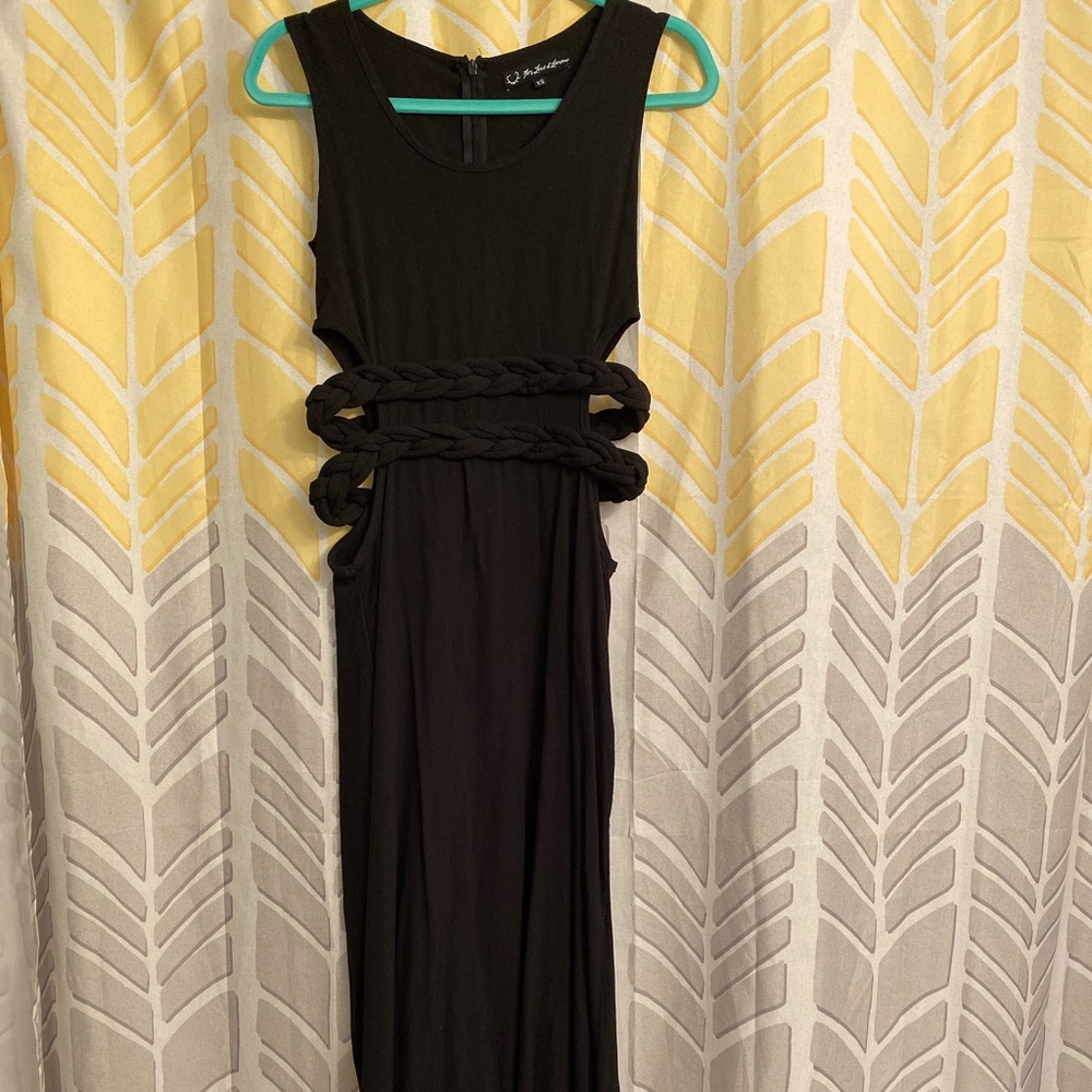 For Love & Lemons black cut out maxi dress